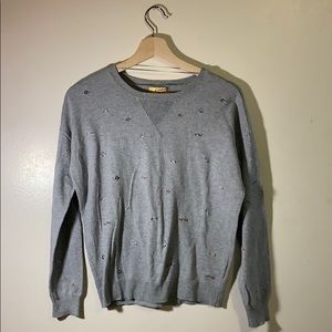 Vera Wang studded long sleeve